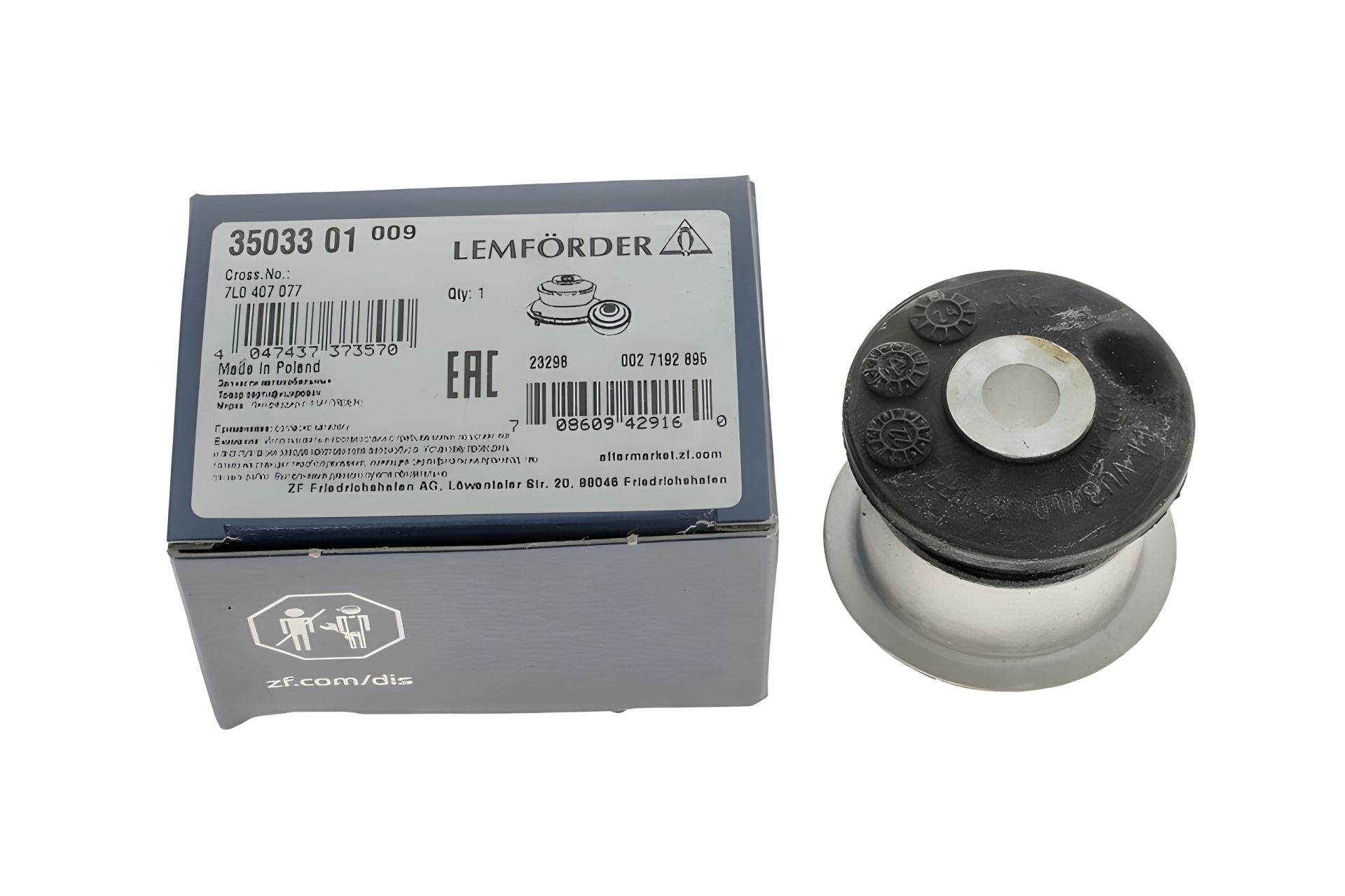 Сайлентблок рычага для touareg/cayenne/audi q7 03- LEMFORDER (3503301) Сайлентблок рычага для touareg/cayenne/audi q7 03- LEMFORDER (3503301)