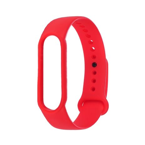 Силіконовий ремінець для Xiaomi Mi Band 5, 6, колір № 08, червоний