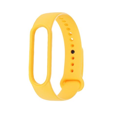 Силіконовий ремінець для Xiaomi Mi Band 5, 6, колір № 09, яскраво-жовтий
