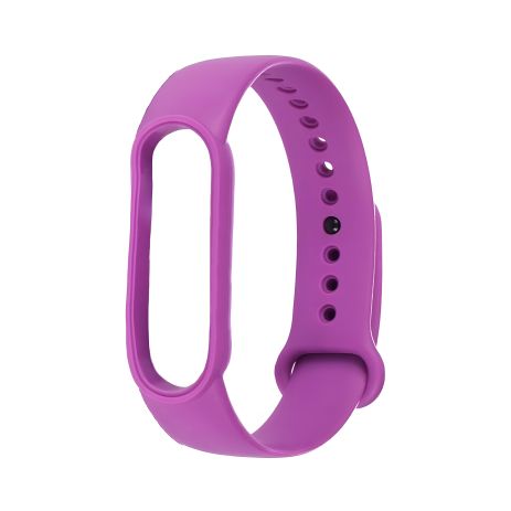 Силіконовий ремінець для Xiaomi Mi Band 5, 6, колір №13, фіолетовий Силіконовий ремінець для Xiaomi Mi Band 5, 6, колір №13, фіолетовий
