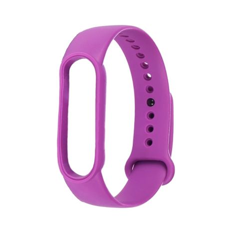 Ремінець силіконовий для Xiaomi Mi Band 5, 6, колір №13, фіолетовий Ремінець силіконовий для Xiaomi Mi Band 5, 6, колір №13, фіолетовий
