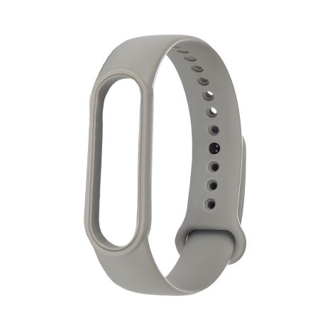 Ремінець для Xiaomi Mi Band 5, 6 силіконовий, колір №10, сірий Ремінець для Xiaomi Mi Band 5, 6 силіконовий, колір №10, сірий