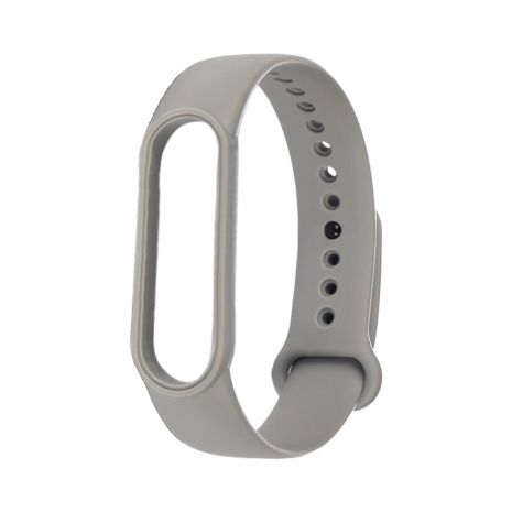 Ремінець силіконовий для Xiaomi Mi Band 5, 6, колір № 10, сірий Ремінець силіконовий для Xiaomi Mi Band 5, 6, колір № 10, сірий