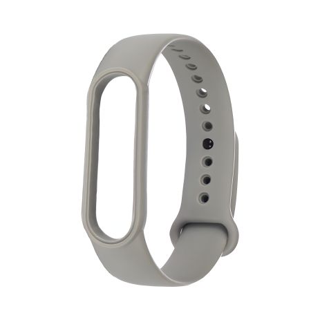 Силиконовый ремешок для Xiaomi Mi Band 5/6, серый, №10 Силиконовый ремешок для Xiaomi Mi Band 5/6, серый, №10
