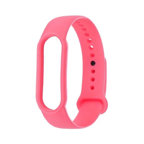 Ремінець силіконовий для Xiaomi Mi Band 5, 6, колір № 07, рожевий Ремінець силіконовий для Xiaomi Mi Band 5, 6, колір № 07, рожевий