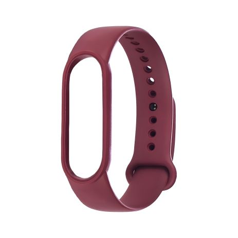 Силиконовый ремешок для Xiaomi Mi Band 5/6 в бронзово-фиолетовом цвете № 06
