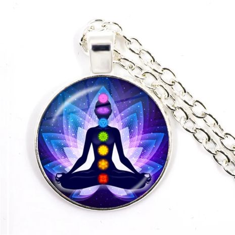 Кулон Исцеление рейки 7 чакр Будды Йога Медитация Духовный символ ОМ амулет оберег подвеска Кулон Исцеление рейки 7 чакр Будды Йога Медитация Духовный символ ОМ амулет оберег подвеска