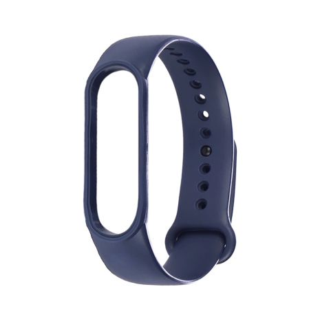 Ремінець силіконовий для Xiaomi Mi Band 5, 6, колір № 05, темно-синій Ремінець силіконовий для Xiaomi Mi Band 5, 6, колір № 05, темно-синій