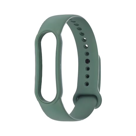 Силиконовый ремешок для Xiaomi Mi Band 5/6, серо-зелёный, цвет №16 Силиконовый ремешок для Xiaomi Mi Band 5/6, серо-зелёный, цвет №16