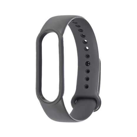 Ремінець силіконовий для Xiaomi Mi Band 5, 6, колір №22, темно-сірий Ремінець силіконовий для Xiaomi Mi Band 5, 6, колір №22, темно-сірий