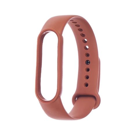 Ремінець силіконовий для Xiaomi Mi Band 5, 6, колір № 23, коричневий Ремінець силіконовий для Xiaomi Mi Band 5, 6, колір № 23, коричневий