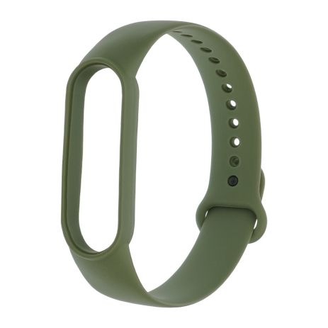 Ремешок силиконовый для Xiaomi Mi Band 5/ 6 цвет № 24 зелёный