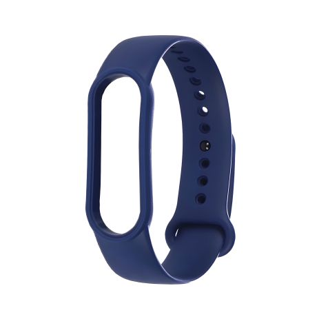 Силиконовый ремешок для Xiaomi Mi Band 5/ 6 цвет № 18 сапфировый Силиконовый ремешок для Xiaomi Mi Band 5/ 6 цвет № 18 сапфировый