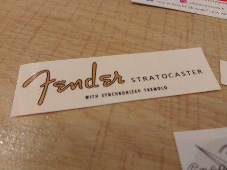 Деколь-наклейка для електрогітари Fender Stratocaster TREMOLO gold гітари гітарі електрогітарі грифа Фендер Деколь-наклейка для електрогітари Fender Stratocaster TREMOLO gold гітари гітарі електрогітарі грифа Фендер