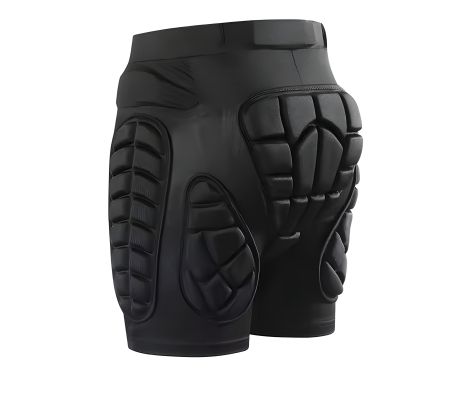 Шорти мотоциклетні з настегенними вставками 2xl чорні