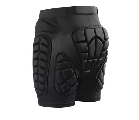 Шорти мотоциклетні з настегенними вставками 2xl чорні