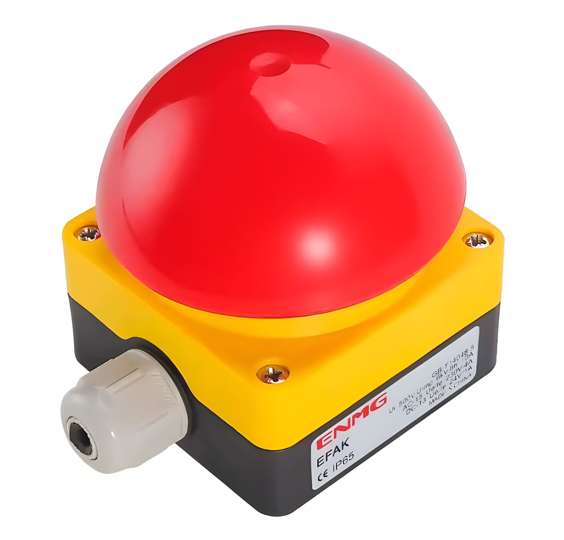 Красная аварийная кнопка-выключатель, 2 контакта, 4A 230V Красная аварийная кнопка-выключатель, 2 контакта, 4A 230V