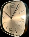 Настінний годинник Безшумний Металевий (30 см) OH-121-G QUARTZ коричневий тауп бронзовий