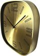 Настінний годинник Безшумний Металевий (30 см) OH-121-G QUARTZ золотистий