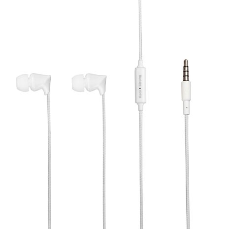 Дротові навушники KONI strong with mic KS-341, 3.5mm, 1.2m, white Дротові навушники KONI strong with mic KS-341, 3.5mm, 1.2m, white