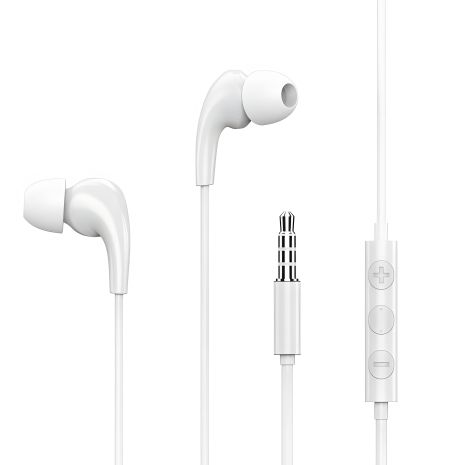 Навушники дротові REMAX Music Call Wired RW-108, 3.5mm, 1.2m, white Навушники дротові REMAX Music Call Wired RW-108, 3.5mm, 1.2m, white