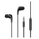 Дротові навушники REMAX Music Call Wired RW-108, 3.5mm, 1.2m, чорні
