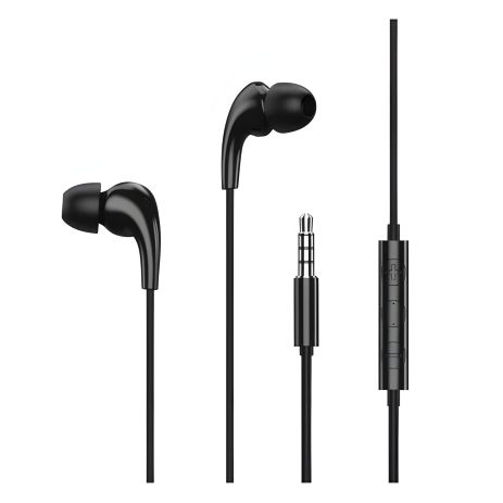 Наушники REMAX Music Call Wired RW-108 черные Наушники REMAX Music Call Wired RW-108 черные