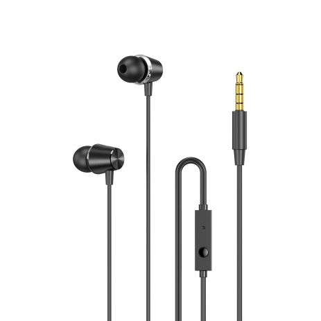 Дротові навушники KONI STRONG with mic KS-102, 3.5mm, 1.2m, black Дротові навушники KONI STRONG with mic KS-102, 3.5mm, 1.2m, black