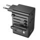 Сетевое зарядное устройство переходник Hoco AC18 2 USB/ Type-C PD 35W black