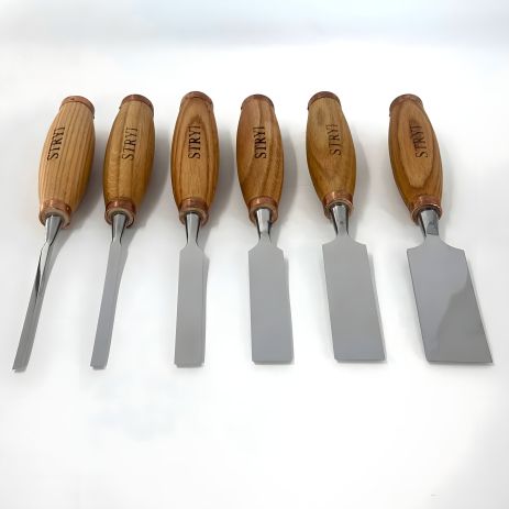 Стамески столярные STRYI, комплект 7 шт. в чехле