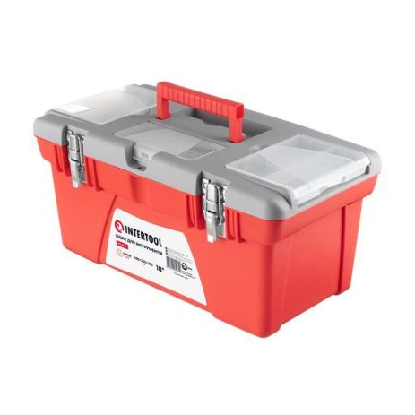 Ящик для інструментів з металевими замками, 18" 480*250*230мм INTERTOOL BX-0518