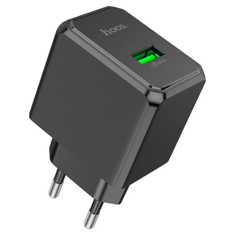 Мережевий зарядний пристрій Hoco CS12A USB 18W чорний Мережевий зарядний пристрій Hoco CS12A USB 18W чорний
