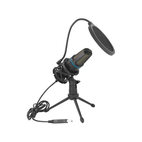 Мікрофон USB, ігровий, RGB, Condensador Wire Gaming Mic for Podcast Recording Studio, Streaming, Laptop, Desktop PC, 1.6m, Black Мікрофон USB, ігровий, RGB, Condensador Wire Gaming Mic for Podcast Recording Studio, Streaming, Laptop, Desktop PC, 1.6m, Black