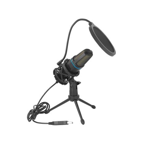 Мікрофон USB, ігровий, RGB, Condensador Wire Gaming Mic for Podcast Recording Studio, Streaming, Laptop, Desktop PC, 1.6m, Black Мікрофон USB, ігровий, RGB, Condensador Wire Gaming Mic for Podcast Recording Studio, Streaming, Laptop, Desktop PC, 1.6m, Black