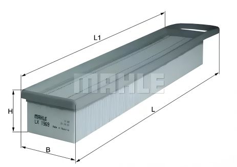 Воздушный фильтр для Berlingo, C3, C4, DS3, DS4, 207, 208, 308, MAHLE/KNECHT (LX1969) (1444.XG)