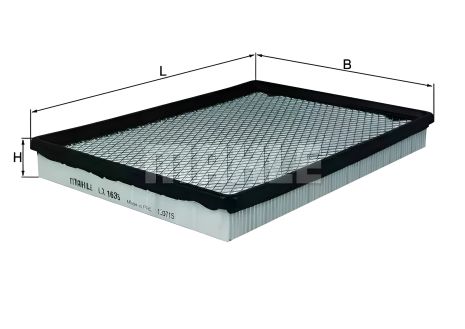 Повітряний фільтр MAHLE/KNECHT, модель LX1636 Повітряний фільтр MAHLE/KNECHT, модель LX1636