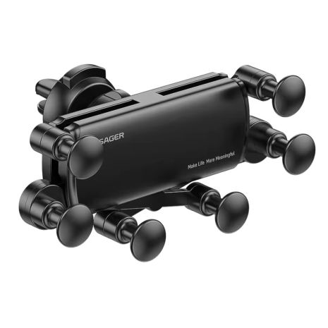 Холдер Essager Universal 6-points Gravity Car Holder, 4,7" - 6,7", Black Холдер Essager Universal 6-points Gravity Car Holder, 4,7" - 6,7", Black