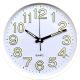 Фосфорний настінний годинник, безшумний, (30 см), світиться в темряві, Ph-02-W, білий
