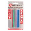 Комплект цветных перламутровых клеевых стержней, 7,4×100 мм, 12 шт. INTERTOOL RT-1033