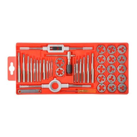Набор плашек и метчиков M3-M12, 40 ед. INTERTOOL SD-8040
