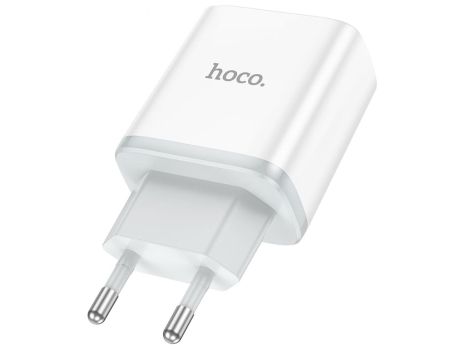 Мережевий зарядний пристрій Hoco C104A Stage, single port, PD20W, Білий Мережевий зарядний пристрій Hoco C104A Stage, single port, PD20W, Білий