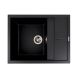 Чорна матова гранітна мийка для кухні VALESO LOTOS 6550 Чорна матова гранітна мийка для кухні VALESO LOTOS 6550