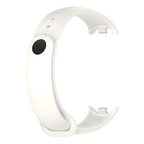 Metal-Silicone ремінець для Xiaomi Mi Band 8, 8 NFC, Mi Band 9, Original Design, White