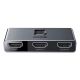 Свитч/Переключатель Двунаправленный Baseus CAHUB-BC0G HDMI 2.1 4K 144Hz HDR 1to2/2to1 для PS5/4/3/TV Box/Xbox/PC Grey-Black