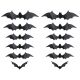 Прикраса Halloween Bats 3D Pvc on The Wall Stickers Scary Props (Комплект 12шт) Black