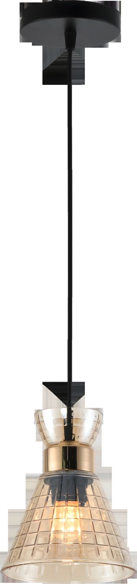 Підвісна люстра IS XA3334-1 BK+FGD