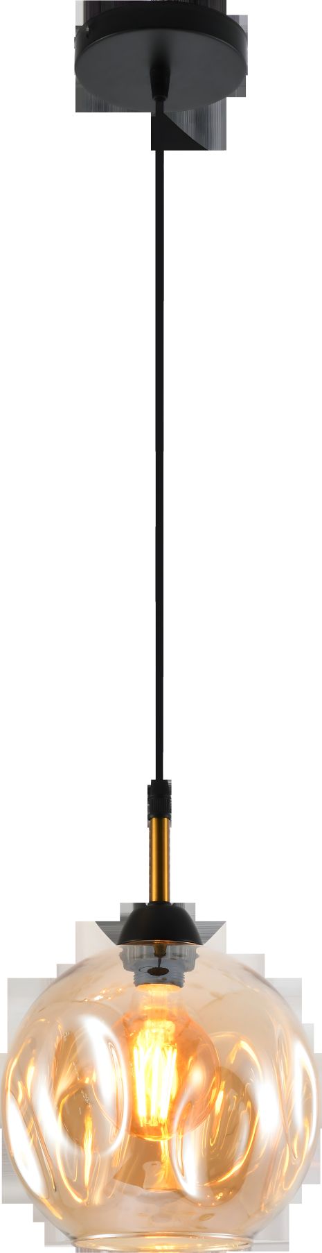 Подвесная люстра IS XA3265-1 BK+Золотая Бронза