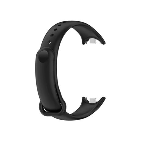 Ремінець Metal-Silicone для Xiaomi Mi Band 8, 8 NFC, Mi Band 9, Original Design, black Ремінець Metal-Silicone для Xiaomi Mi Band 8, 8 NFC, Mi Band 9, Original Design, black