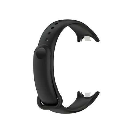 Ремінець Metal-Silicone для Xiaomi Mi Band 8, 8 NFC, Mi Band 9, Original Design, чорний