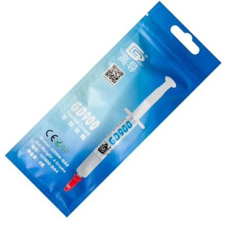 Термопаста GD900 4г GD900-BA4 (шприц) - 4.8 Вт/мК Термопаста GD900 4г GD900-BA4 (шприц) - 4.8 Вт/мК
